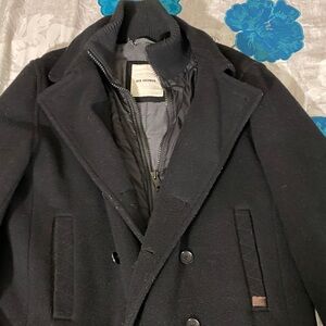 Ben Sherman Black Pea Coat